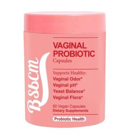 Vaginal Probiotics For Women PH Balance With Prebiotics & Lactobacillus Probiotic Blend - Women's Vaginal Health Supplement - Promote Healthy Vag (Color: Pink)