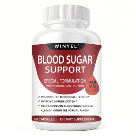 WINYEL Blood Sugar Complex Pure Premium Supplement - Supports Healthy Blood Sugar Already Within Normal Range Natural With Cinnamon, Bitter Melon (Option: One pack)